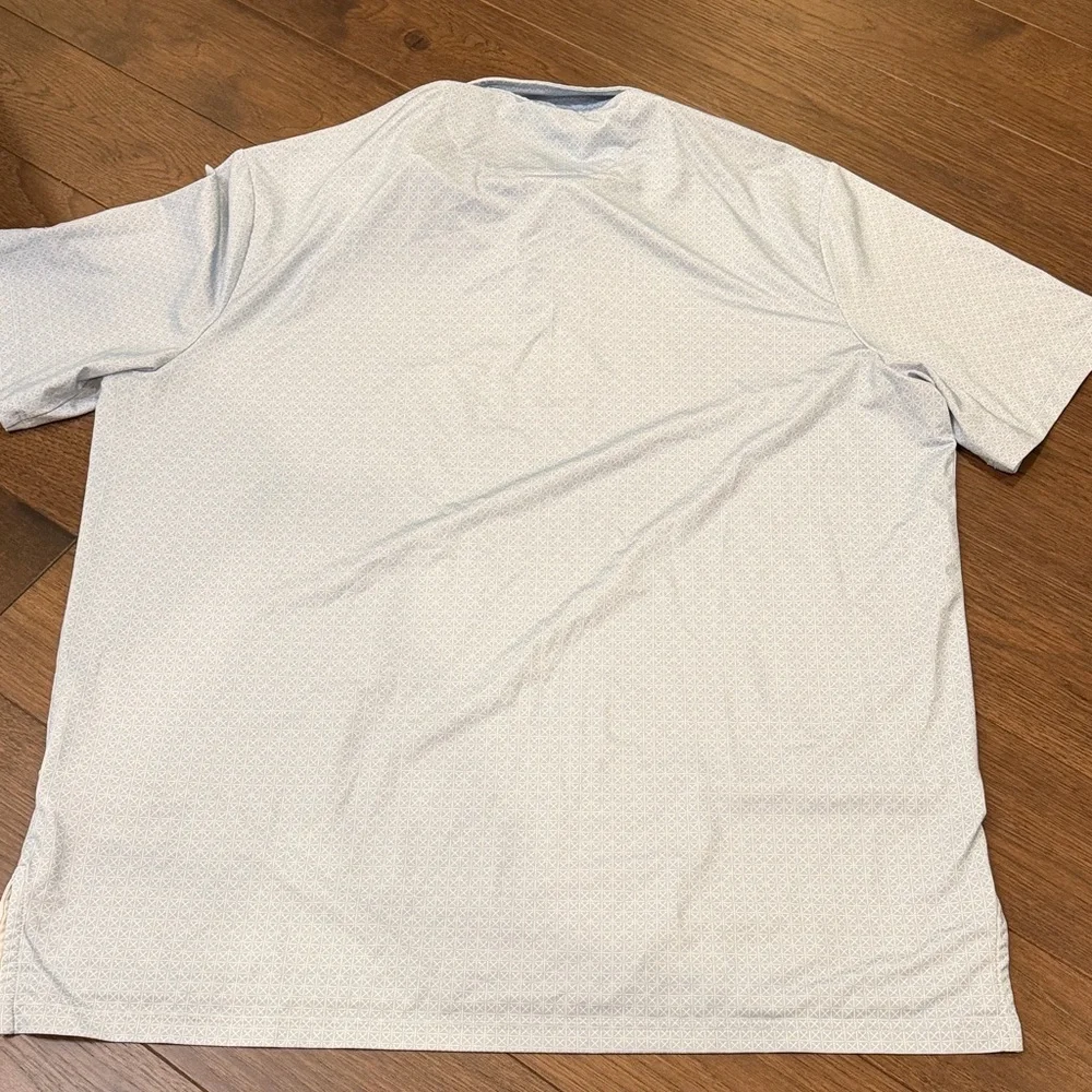 RLX Ralph Lauren XL Men’s Light Blue Patterned Polo Shirt C11-017